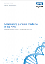 Accelerating genomic medicine in the NHS: A strategy for embedding genomics in the NHS over the next 5 years