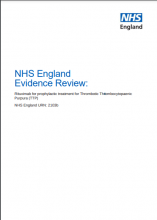 NHS England Evidence Review: Rituximab for prophylactic treatment for Thrombotic Thrombocytopaenic Purpura (TTP)