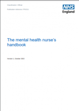 The mental health nurse’s handbook