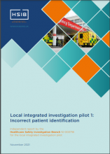 HSIB Incorrect Patient Identification Report Final