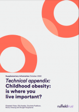 Technical appendix: Childhood obesity: is where you live important?