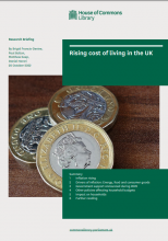 Rising cost of living in the UK: (CBP Number 9428)