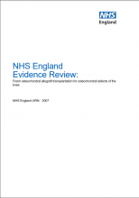 NHS England Evidence Review: Fresh osteochondral allograft transplantation for osteochondral defects of the knee