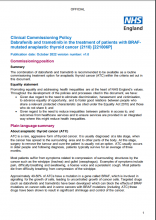 Clinical Commissioning Policy Dabrafenib and trametinib in the treatment of patients with BRAFmutated anaplastic thyroid cancer (2110) [221006P]