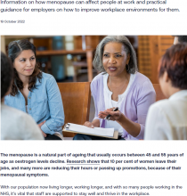 Menopause And The Workplace   NHS Employers