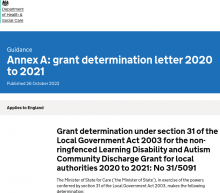 Annex A  Grant Determination Letter 2020 To 2021 - GOV UK