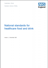 National standards for healthcare food and drink