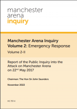 Manchester Arena Inquiry Volume 2: Emergency Response Volume 2-II: Report of the Public Inquiry into the Attack on Manchester Arena on 22nd May 2017