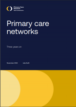 Primary care networks: Three years on