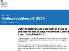 Guidance Ordinary residence 8: 2020