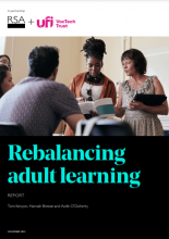 Rebalancing adult learning