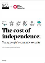 The cost of independence: Young people’s economic security