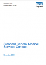 Standard general medical services contract – November 2022