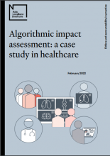 Algorithmic impact assessment: A case study in healthcare
