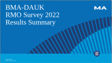BMA-DAUK RMO survey 2022: Results summary