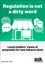 Regulation is not a dirty word: Local retailers' views of proposals for new tobacco laws