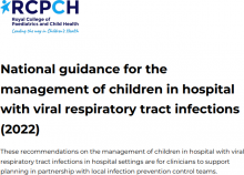 National guidance for the management of children in hospital with viral respiratory tract infections
