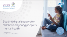Scoping digital support for children and young people’s mental health