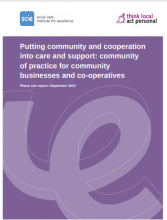 Putting community and cooperation into care and support: Community of practice for community businesses and co-operatives