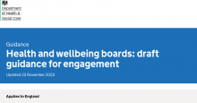 Health and wellbeing boards: draft guidance for engagement