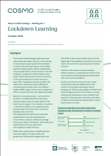 Lockdown Learning: (Wave 1 Initial Findings - Briefing No. 1)