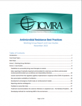 Antimicrobial Resistance Best Practices: Working Group Report and Case Studies