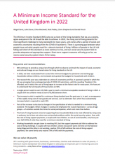 A Minimum Income Standard for the UK in 2022