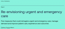 Re-envisioning Urgent And Emergency Care   NHS Confederation