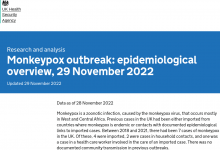 Monkeypox outbreak: epidemiological overview (updated 29th November 2022)
