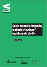 Socio-economic inequality in the distribution of healthcare in the UK