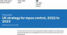 UK Strategy For Mpox Control, 2022 To 2023 - GOV UK
