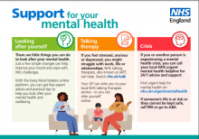 Support for you mental health poster