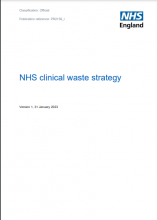 NHS clinical waste strategy