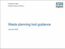 Waste planning tool guidance