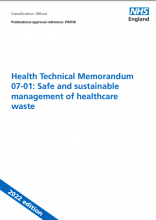Health Technical Memorandum 07-01: Safe and sustainable management of healthcare waste: 2022 Edition