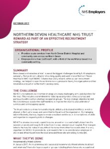 Northern Devon Healthcare NHS Trust: Reward as part of an effective recruitment strategy