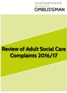 Review Of Adult Social Care Complaints 2016/17