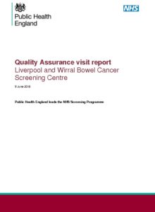 Quality Assurance visit report: Liverpool and Wirral Bowel Cancer Screening Centre