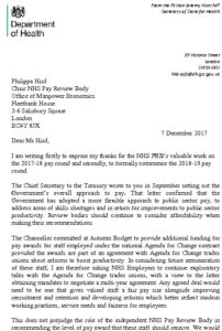 NHS Pay Review Body (NHSPRB) Remit Letter