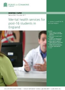 Mental health services for post-16 students in England: (Briefing Paper 8163)