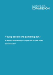 Young people and gambling 2017: A research study among 11-16 year olds in Great Britain 
