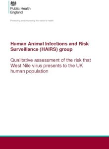 Human Animal Infections and Risk Surveillance (HAIRS) group: Qualitative assessment of the risk that West Nile virus presents to the UK human population