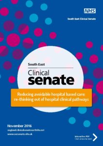 Reducing avoidable hospital based care: re-thinking out of hospital clinical pathways