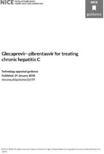 Glecaprevir–pibrentasvir for treating chronic hepatitis C: Technology appraisal guidance [TA499]