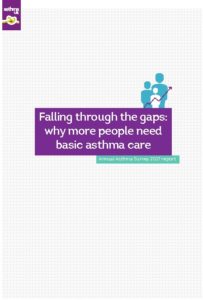 Falling through the gaps: why more people need basic asthma care: Annual Asthma Survey 2017 report