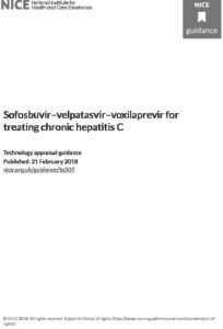 Sofosbuvir–velpatasvir–voxilaprevir for treating chronic hepatitis C: Technology appraisal guidance [TA507]
