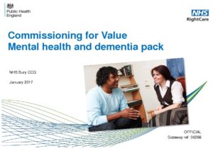 Commissioning for Value Mental health and dementia pack: NHS North Manchester Bury