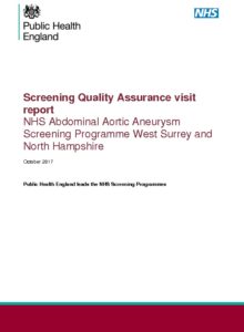 Screening Quality Assurance visit report: NHS Abdominal Aortic Aneurysm Screening Programme West Surrey and North Hampshire