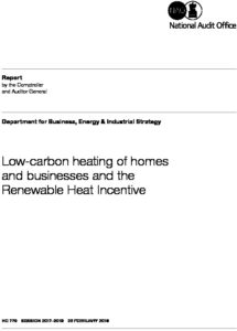 Low-carbon heating of homes and businesses and the Renewable Heat Incentive