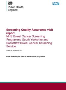 Screening Quality Assurance visit report: NHS Bowel Cancer Screening Programme South Yorkshire and Bassetlaw Bowel Cancer Screening Service